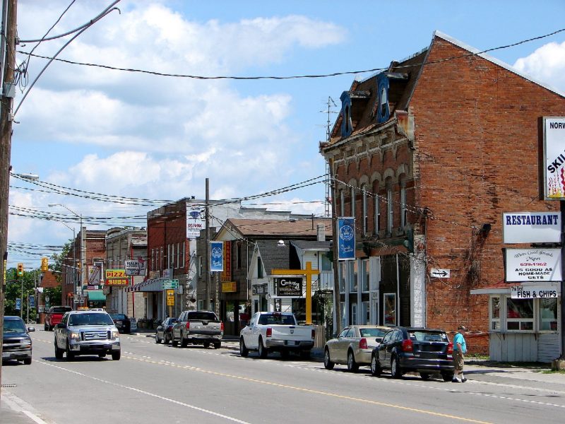 Highway 7 through Asphodel-Norwood Ontario