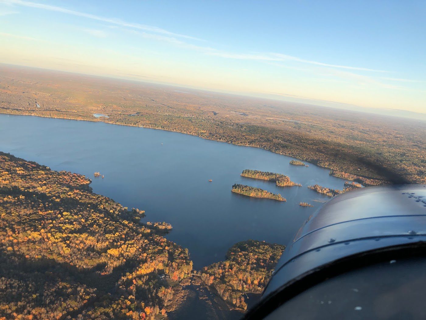 Arial view of Crowe Lake located in Peterborough County Ontario Canada Arial view of Crowe Lake located in Peterborough County Ontario Canada